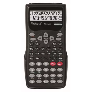 REBELL RE-SC2040 BX calculadora científica, 240 funciones, LCD de 2 líneas, negra