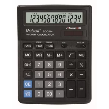 Rebell BDC514 calculadora de sobremesa, 14 dígitos