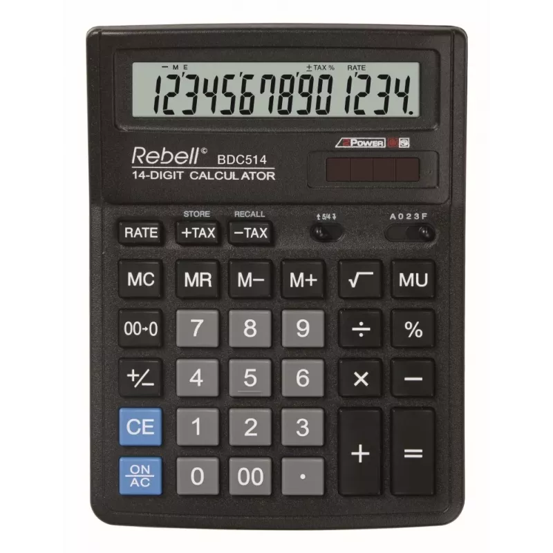 Rebell BDC514 calculadora de sobremesa, 14 dígitos
