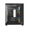 Rampage LUMID caja de PC M-ATX 3 ventiladores ARGB negra