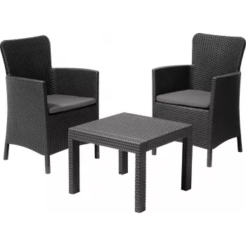 KETER conjunto de muebles de jardín Salvador conjunto de balcón gris