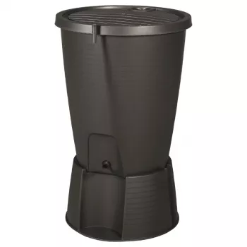 KETER bidón de agua de lluvia Indigo + base 200L gris