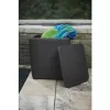 KETER mesa de jardín/baúl de almacenamiento Luzon Flat Wicker, gris