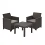KETER conjunto de muebles de jardín Elodie conjunto de balcón con mesa Classic gris