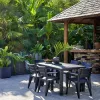 KETER mesa de jardín Julie Double Table (2 configuraciones) gris