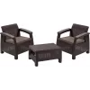 KETER conjunto de muebles de jardín Corfu Weekend marrón
