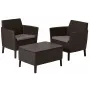 KETER conjunto de muebles de jardín Salemo conjunto de balcón marrón