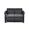 KETER sofá de jardín doble Corfu Love Seat gris