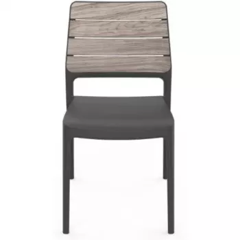 KETER silla de jardín Deco Porto tono fresno/gris