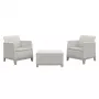 KETER Conjunto de muebles de jardín Scandi Forma balcón gris guijarro/beige claro