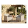 KETER Sillas de jardín 2 uds. Scandi Form gris guijarro/beige claro
