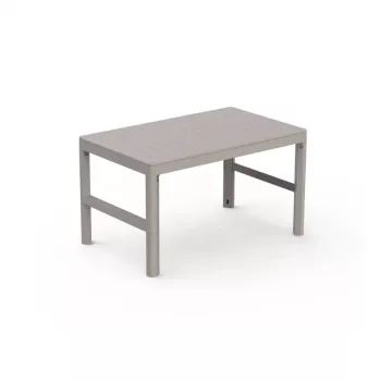 KETER Mesa de jardín Lyon Table Rezolith (2 configuraciones) beige