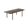 KETER Mesa de jardín extensible Deco Porto Nova extensible 160-240 nogal/negro