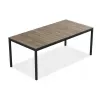 KETER Mesa de jardín Deco Porto Nova 200 nogal/negro