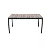 KETER Mesa de jardín Deco Porto Nova 160 gris/negro