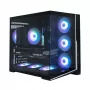 Zalman D40, carcasa de PC ATX Mid Tower, 7 ventiladores ARGB de 120mm, negro