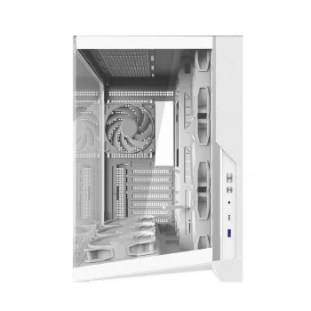 Zalman D40 White carcasa ATX Mid-Tower con 7 ventiladores ARGB y cristal templado
