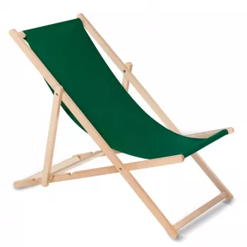 Tumbona clásica de madera de haya GreenBlue GB183 verde oscuro