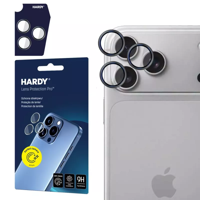 3MK PROTECTION Apple iPhone 18 Pro / 18 Pro Max – HARDY Lens Protection Pro negro