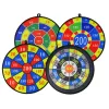 LEAN TOYS Set de juego diana 36 cm escudo con pelotas de velcro