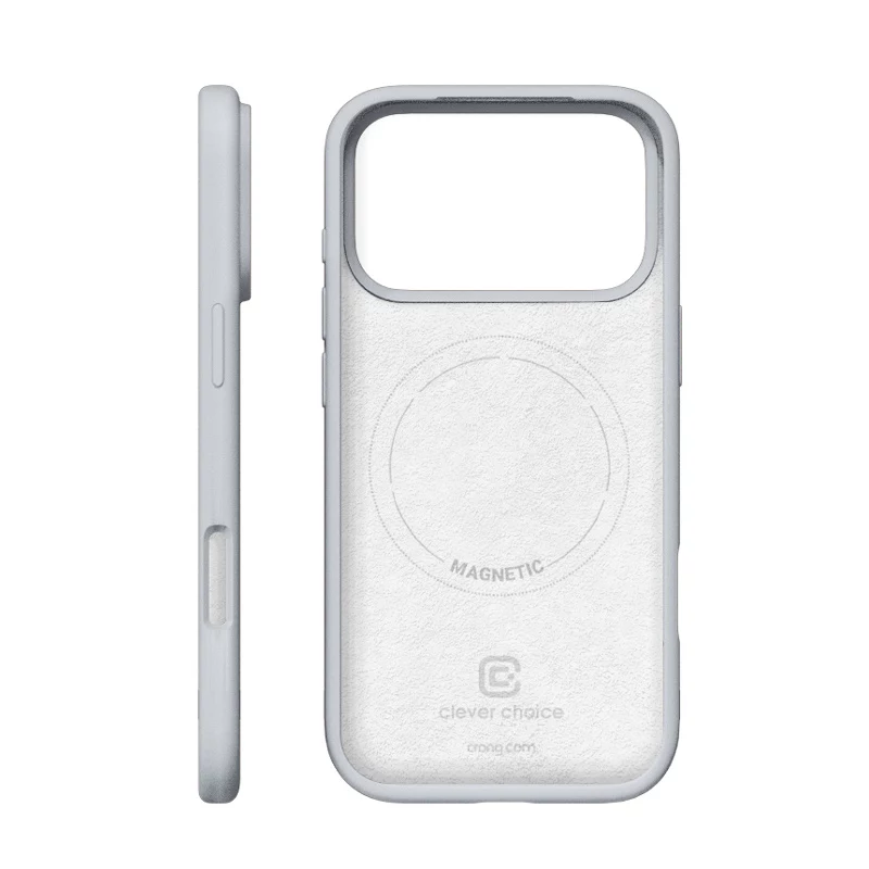 Crong Color Cover Magnetic - Funda MagSafe iPhone 18 Pro / 17 Pro (gris)
