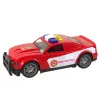 LEAN TOYS Camión de bomberos 1:14 con luz y sonido, Rojo