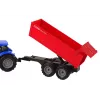 LEAN TOYS Tractor con remolque Vehículo agrícola Granja Azul