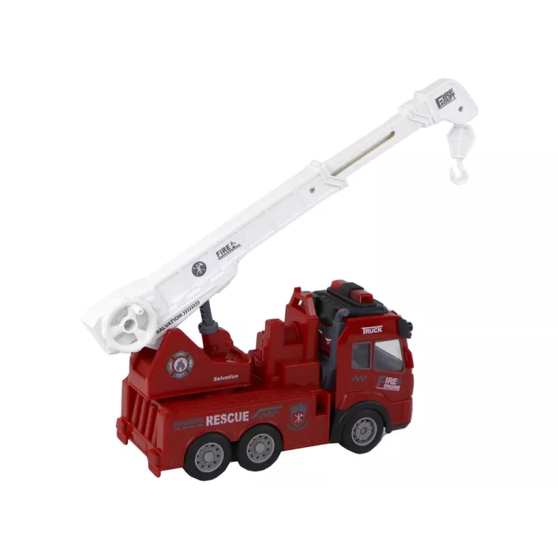 LEAN TOYS Camión de bomberos con grúa Modelo teledirigido