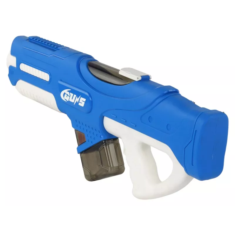 LEAN TOYS Pistola de agua grande azul 750ml con gafas de protección