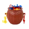 LEAN TOYS Cesta llena de monos cayendo Juego arcade