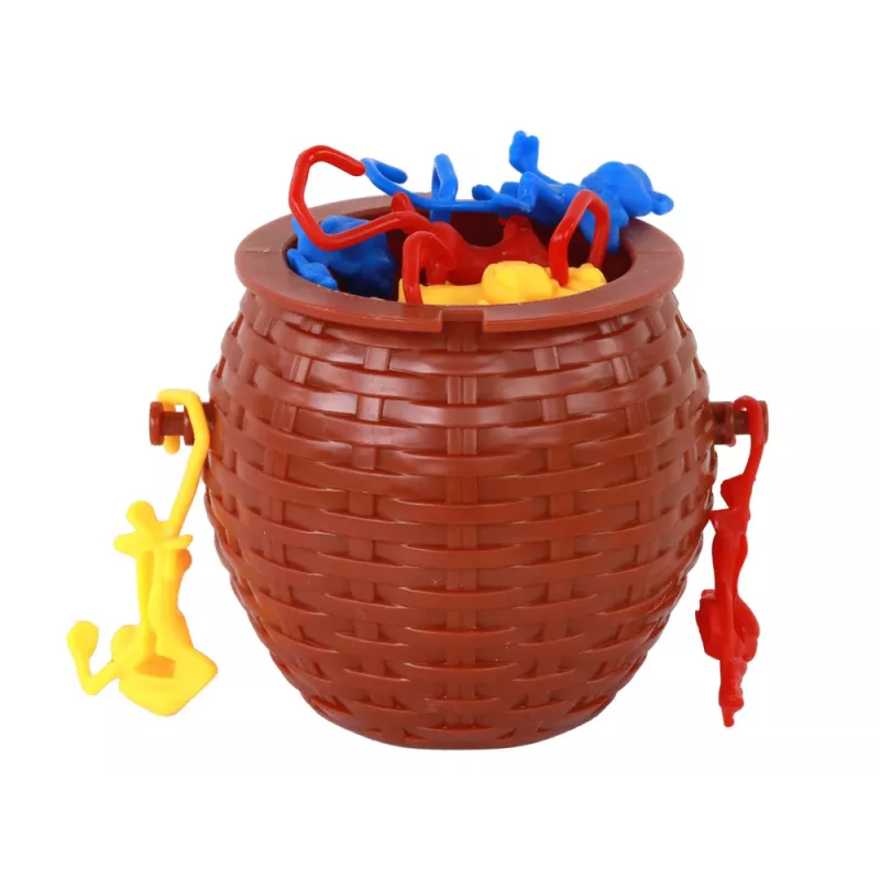 LEAN TOYS Cesta llena de monos cayendo Juego arcade
