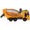 LEAN TOYS Camión hormigonera con cuba orientable, sonido, luz, Amarillo, 1:16