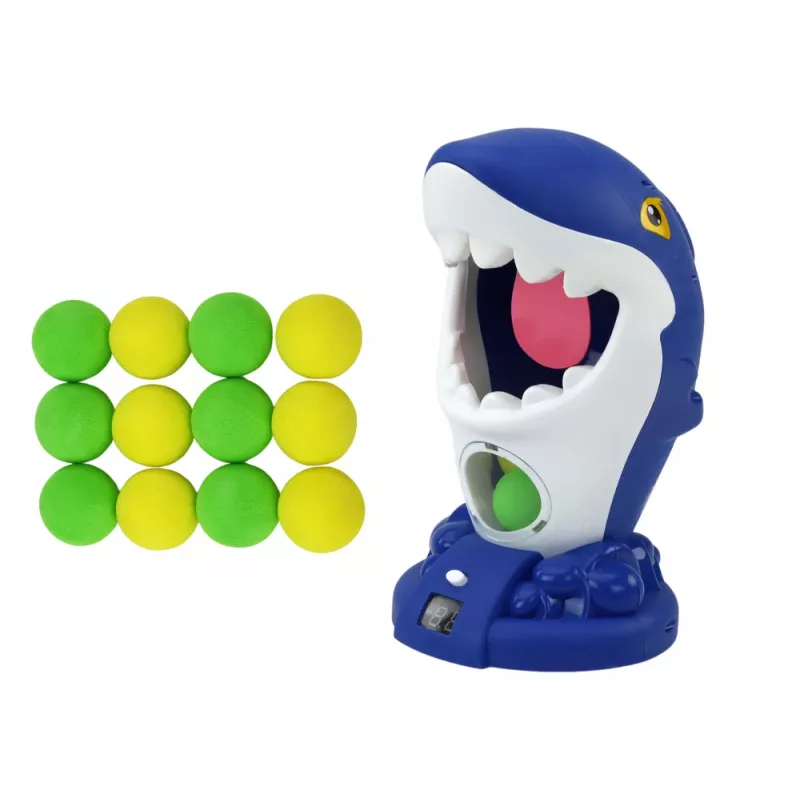 LEAN TOYS Juego arcade Tiburón Pistola lanzabolas
