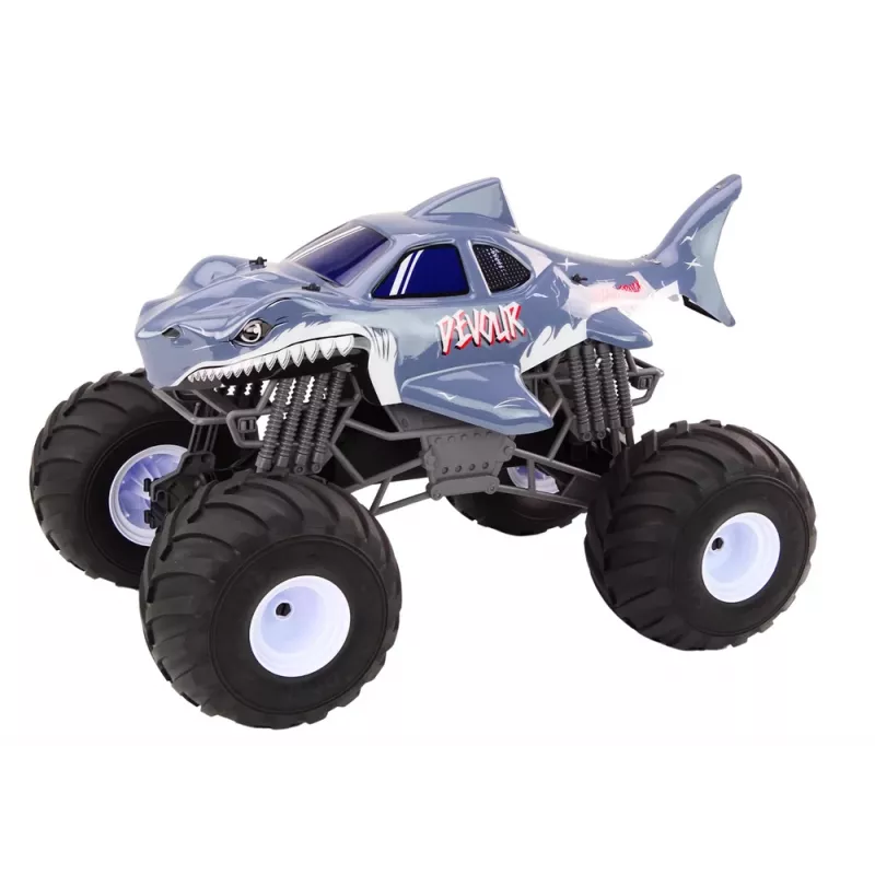LEAN TOYS Coche todoterreno teledirigido grande 2,4G RC 1:6 Shark