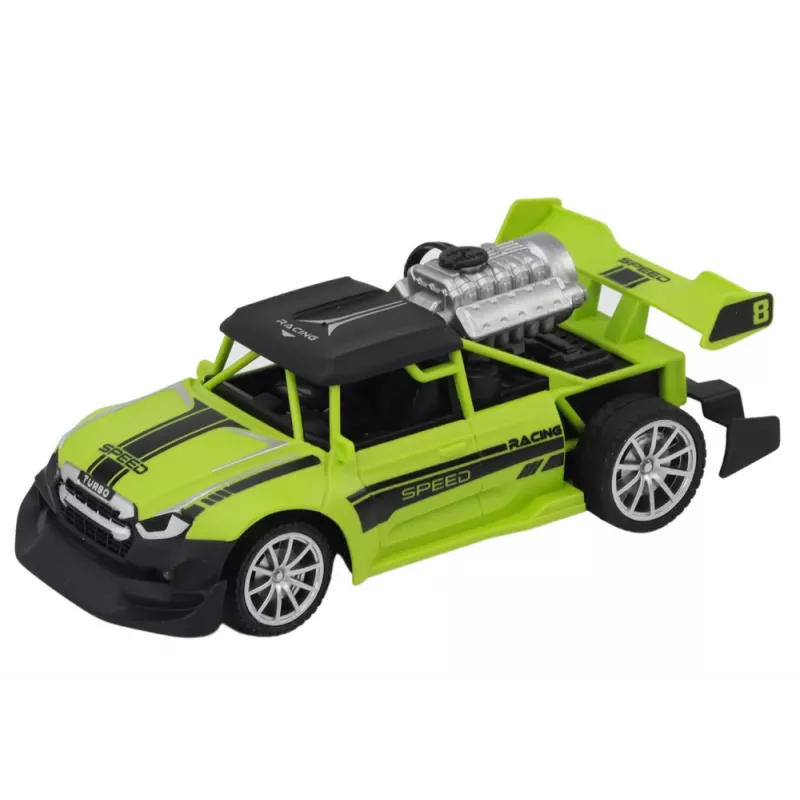 LEAN TOYS Coche RC Sentence 1:20 Efecto humo Luces Verde