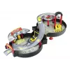 LEAN TOYS Estacionamiento Coche Garaje Maletín Circle De dos pisos