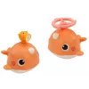 LEAN TOYS Juguete de baño Ballena 3 puntas Naranja