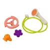 LEAN TOYS Juguete de baño Ballena 3 puntas Naranja