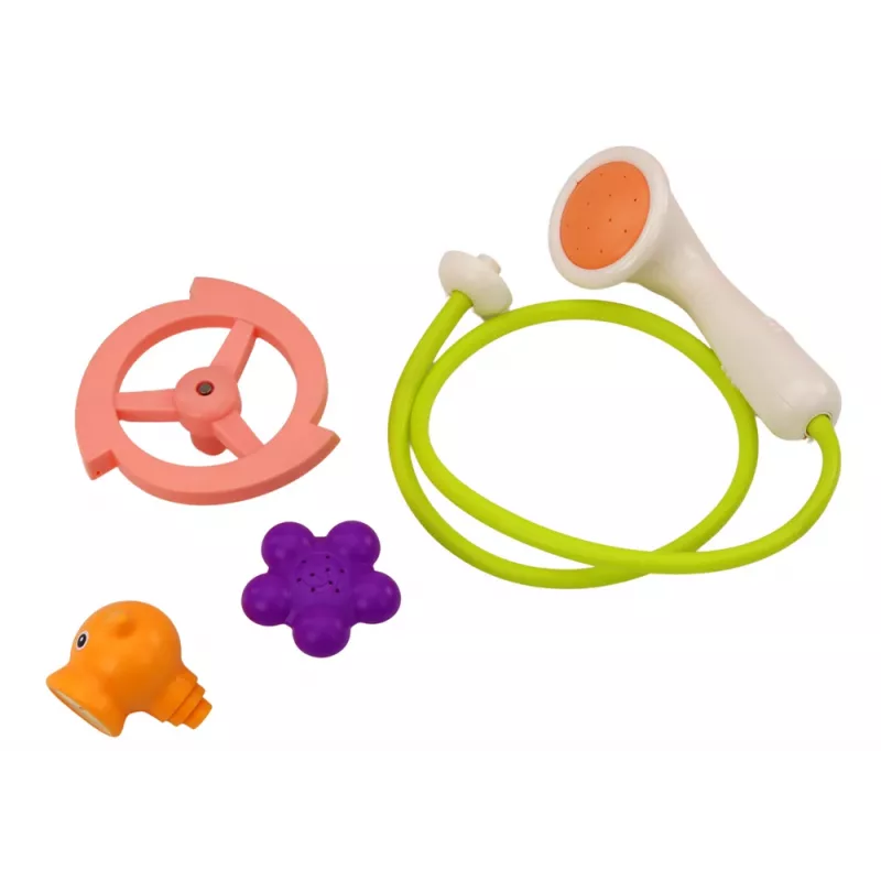 LEAN TOYS Juguete de baño Ballena 3 puntas Naranja