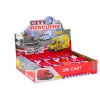 LEAN TOYS Camión de bomberos 1:32 con puertas que se abren, luz y sonido, motorizado, Rojo