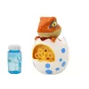 LEAN TOYS Máquina de pompas de jabón dinosaurio en huevo líquido