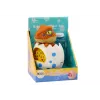 LEAN TOYS Máquina de pompas de jabón dinosaurio en huevo líquido