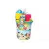 LEAN TOYS Set de juguetes de arena, cubo, molino de arena, regadera, moldes multicolor
