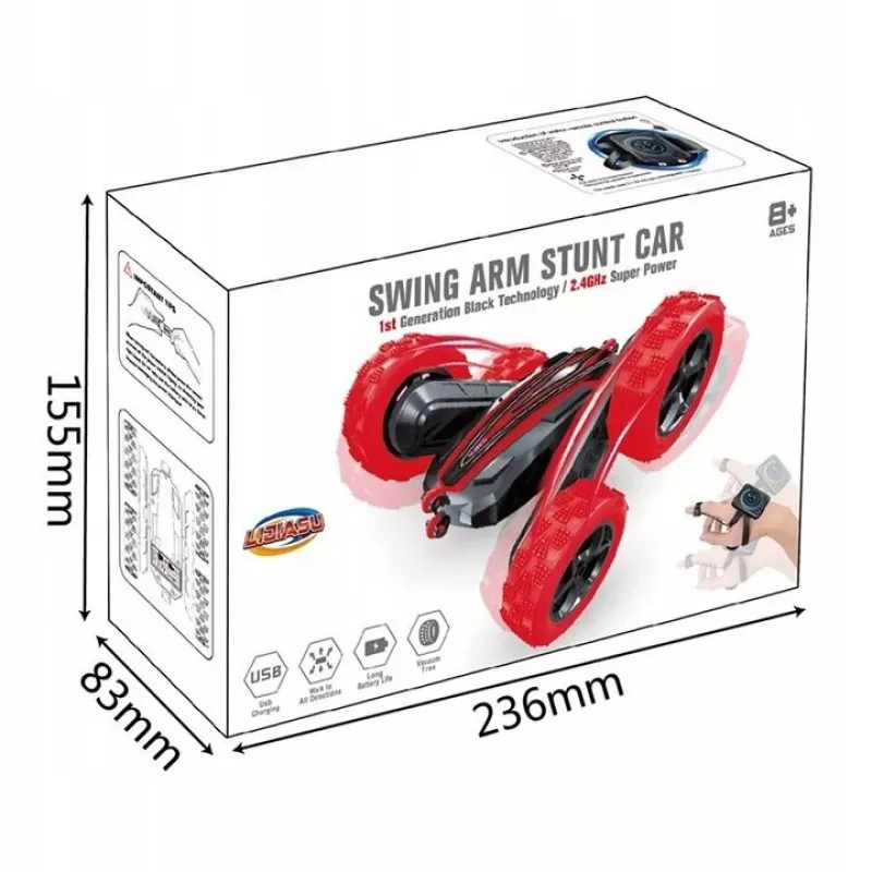 LEAN TOYS Twister Stunt Car Control por gestos con mando a distancia Azul