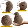 LEAN TOYS Peluche Kiwi Pájaro Peluche Mascota Peluche Marrón oscuro 25cm