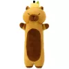 LEAN TOYS Mascota de peluche capibara con cojín rodillo de frutas marrón 45cm