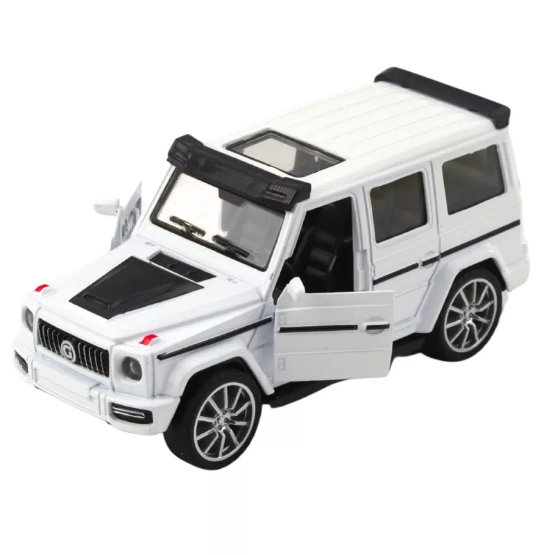 LEAN TOYS Coche SUV todoterreno metal retroceso con apertura de puertas mix