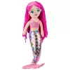 LEAN TOYS Peluche sirena peluche cola holográfica rosa 48cm