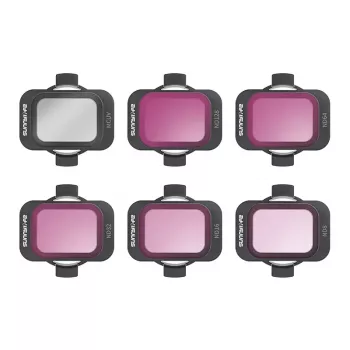SUNNYLIFE AT2-FI796 Set de 6 filtros para DJI Avata 2 – MCUV, ND8, ND16, ND32, ND64, ND128 con funda