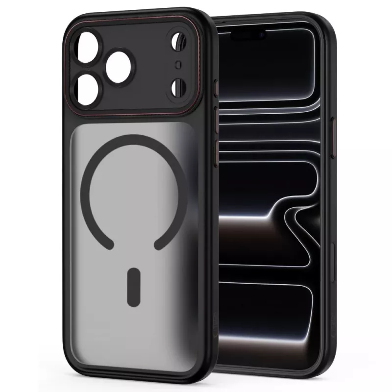 TECH-PROTECT MAGCAM MAGSAFE IPHONE 17 PRO / 18 PRO NEGRO MATE/ROJO